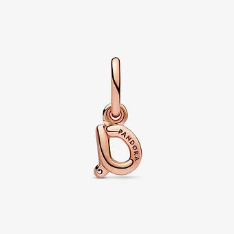 Abecedario letra cursiva rosegold a-z