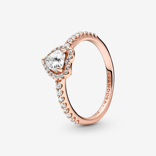 Anillo corazón rose gold