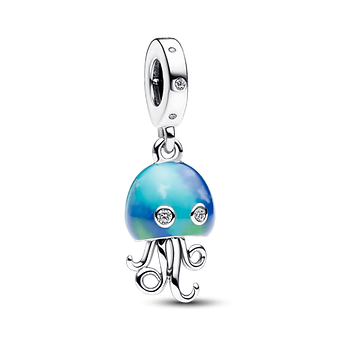 Charm colgante Medusa que cambia de color  Plata