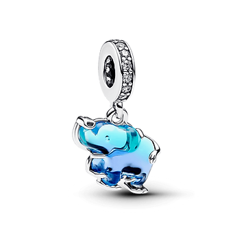 Charm Colgante  Azul Elefante