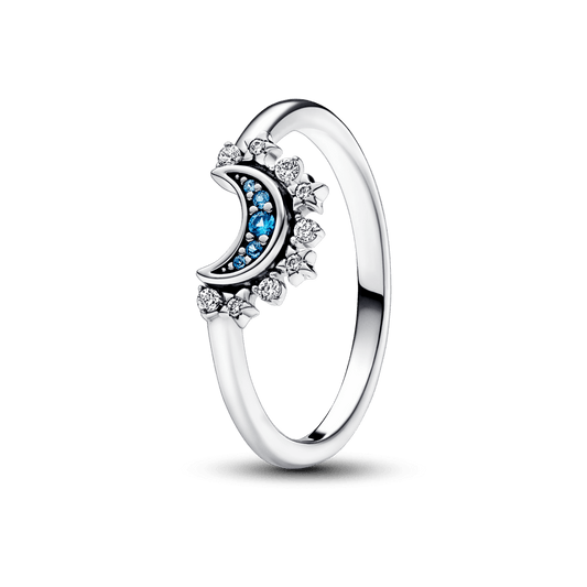 Anillo Luna Celestial Azul